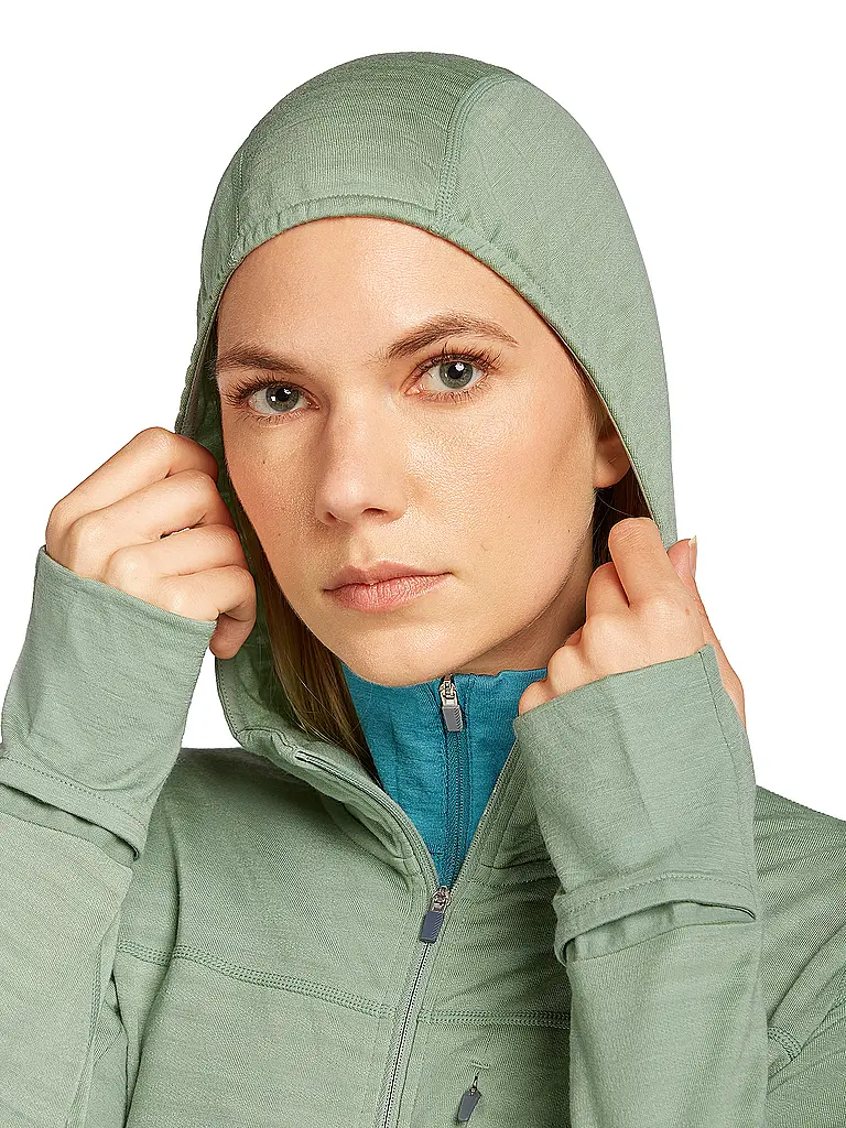 ICEBREAKER | Damen Fleecejacke Real Fleece 300 Merino Hoodie | 