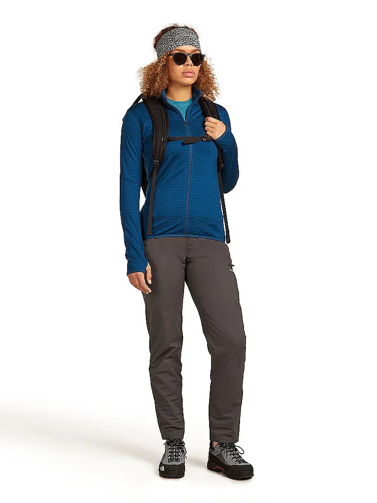 ICEBREAKER | Damen Fleecejacke Real Fleece 300 Merino | dunkelblau