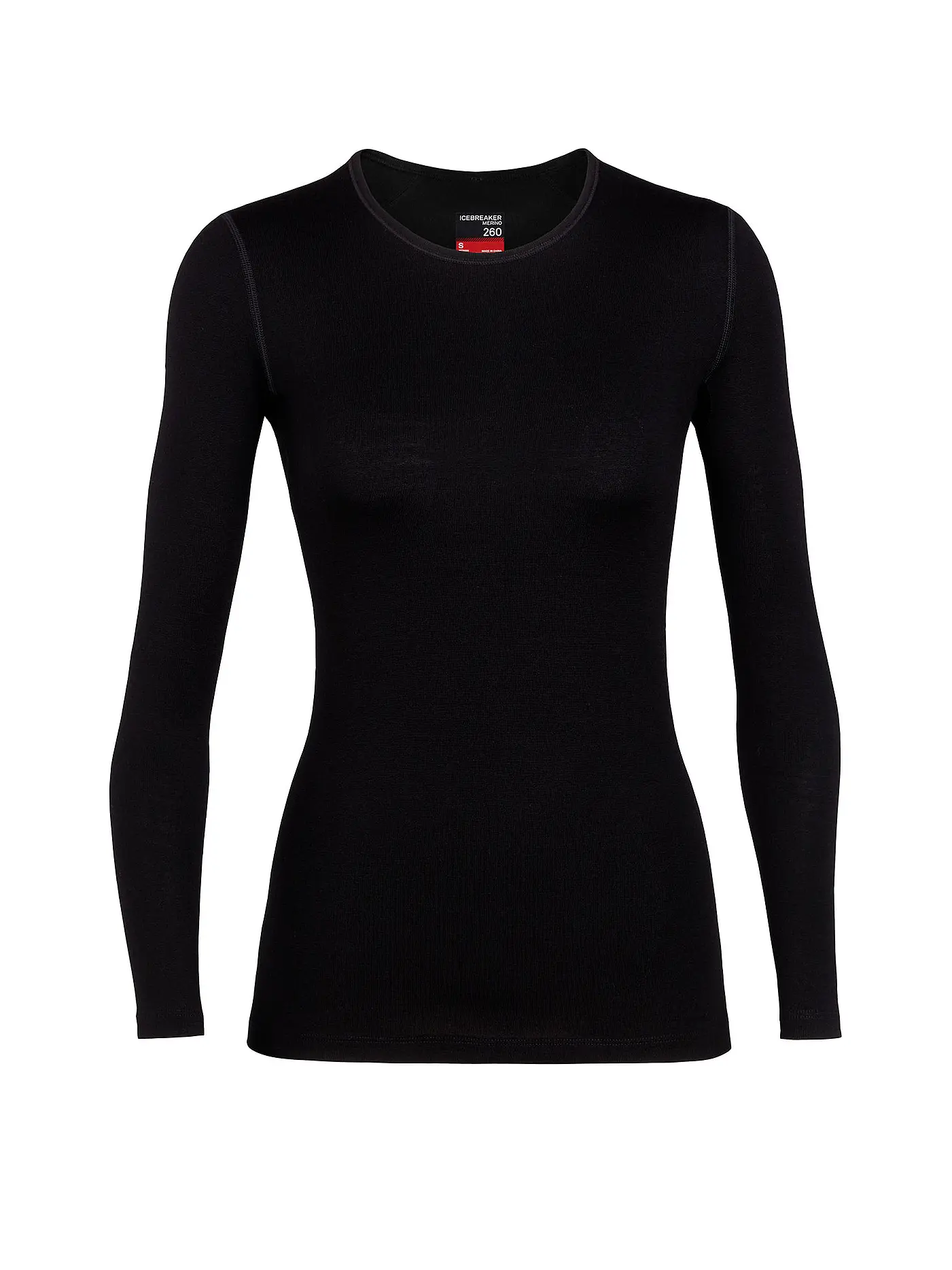 ICEBREAKER | Damen Unterzieh Shirt Tech 260 | schwarz