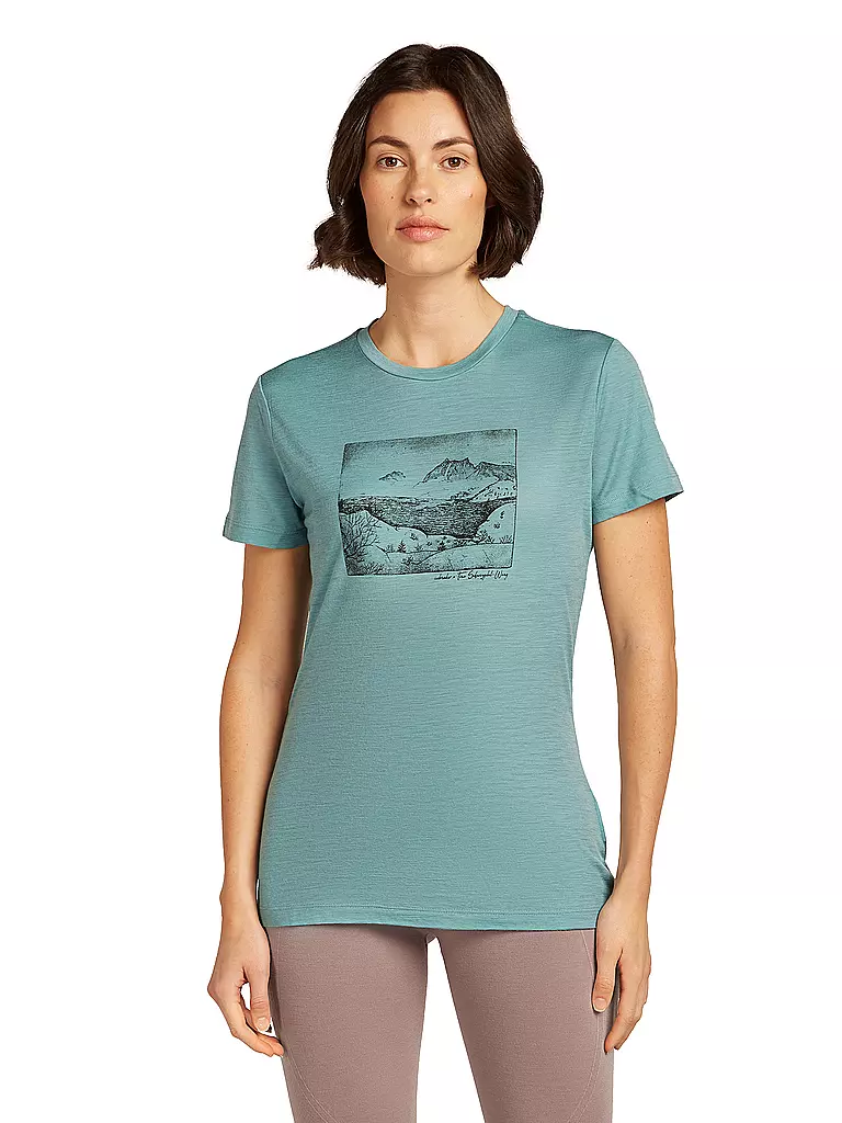 ICEBREAKER | Damen Funktionsshirt Lake View 150 Tech-Lite | grau