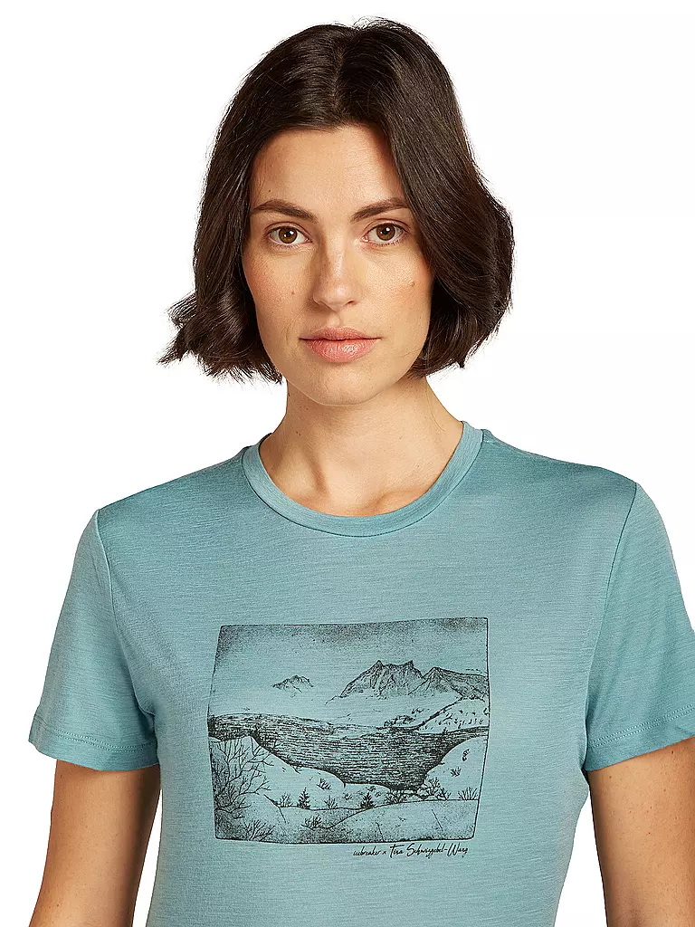 ICEBREAKER | Damen Funktionsshirt Lake View 150 Tech-Lite | grau