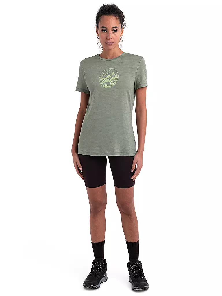 ICEBREAKER | Damen Funktionsshirt Merino 150 Tech Lite III Camp | hellgrün