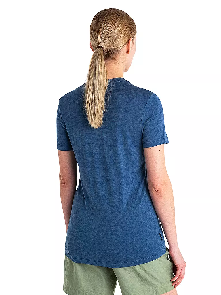 ICEBREAKER | Damen Funktionsshirt Merino 150 Tech Lite III Mount | blau