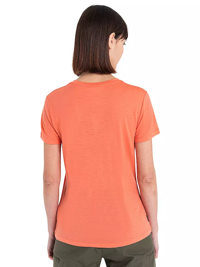 ICEBREAKER | Damen Funktionsshirt Merino 150 Tech Lite III SS Tee IB Grown Naturally | orange