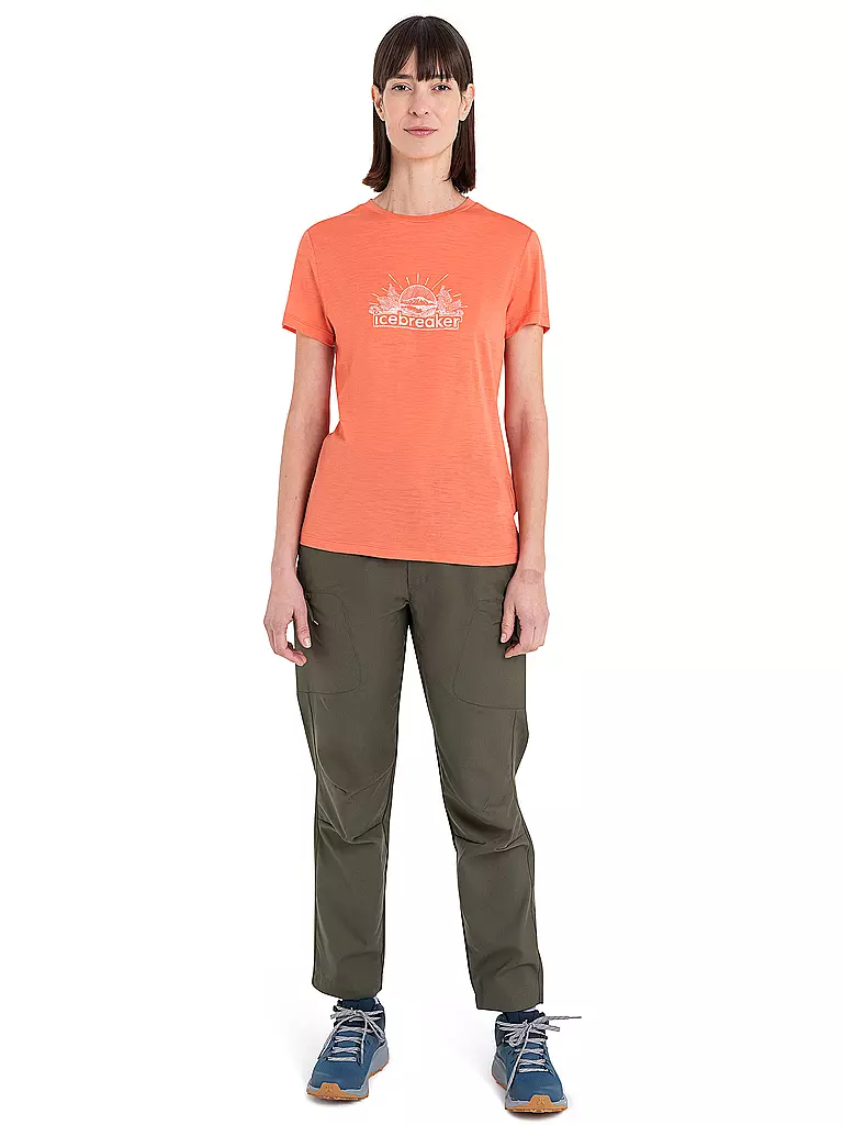 ICEBREAKER | Damen Funktionsshirt Merino 150 Tech Lite III SS Tee IB Grown Naturally | orange