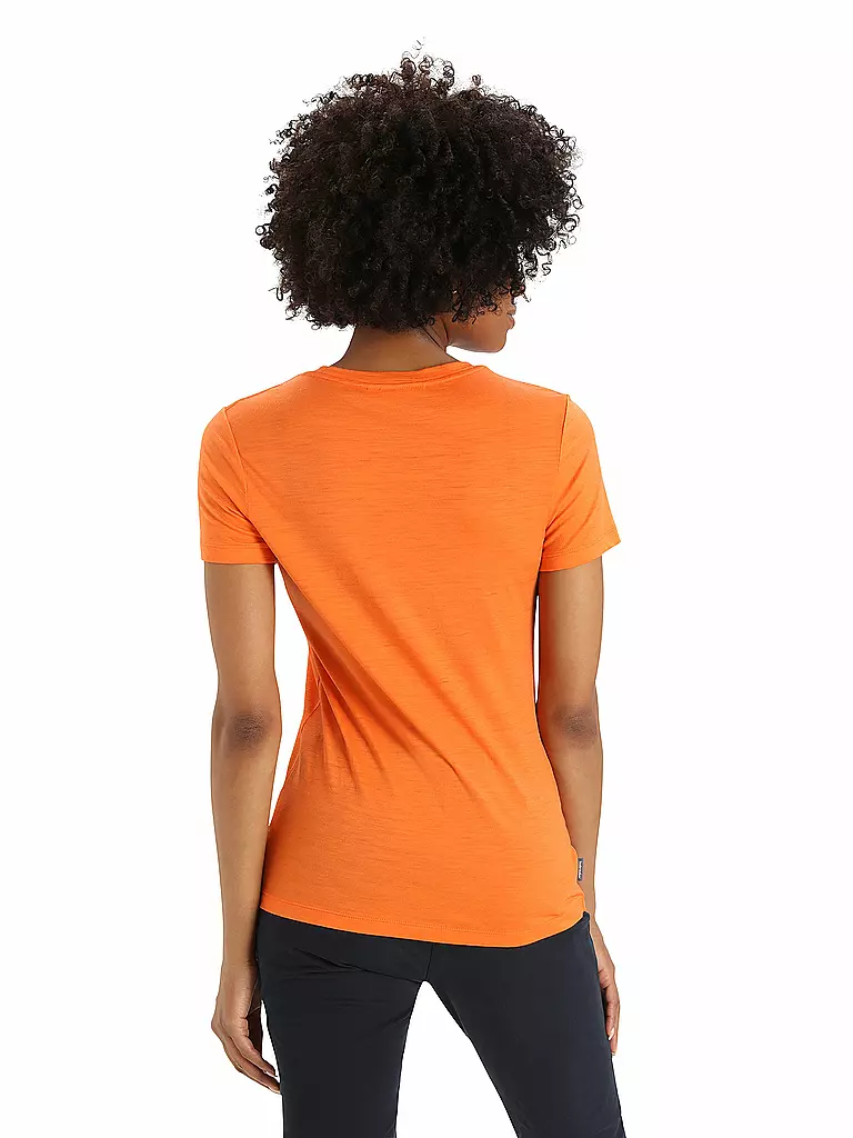ICEBREAKER | Damen Funktionsshirt Merino Tech Lite 150 | orange