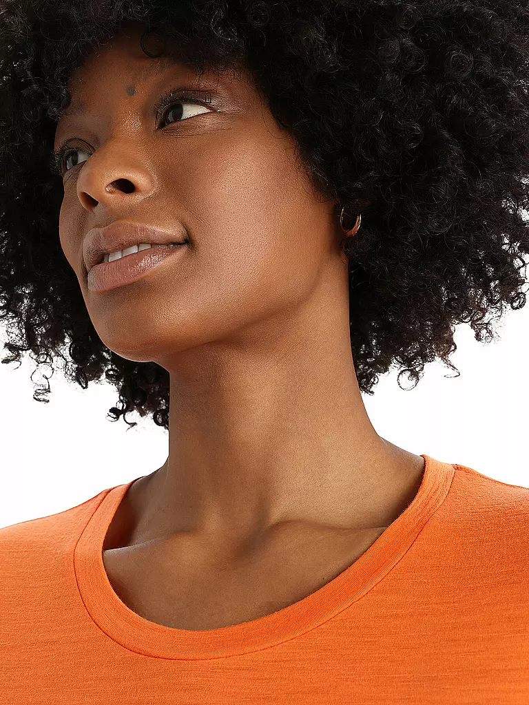 ICEBREAKER | Damen Funktionsshirt Merino Tech Lite 150 | orange