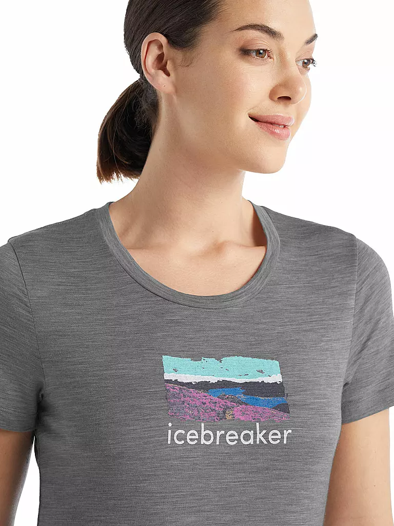 ICEBREAKER | Damen Funktionsshirt Merino Tech Lite Trailhead | grau
