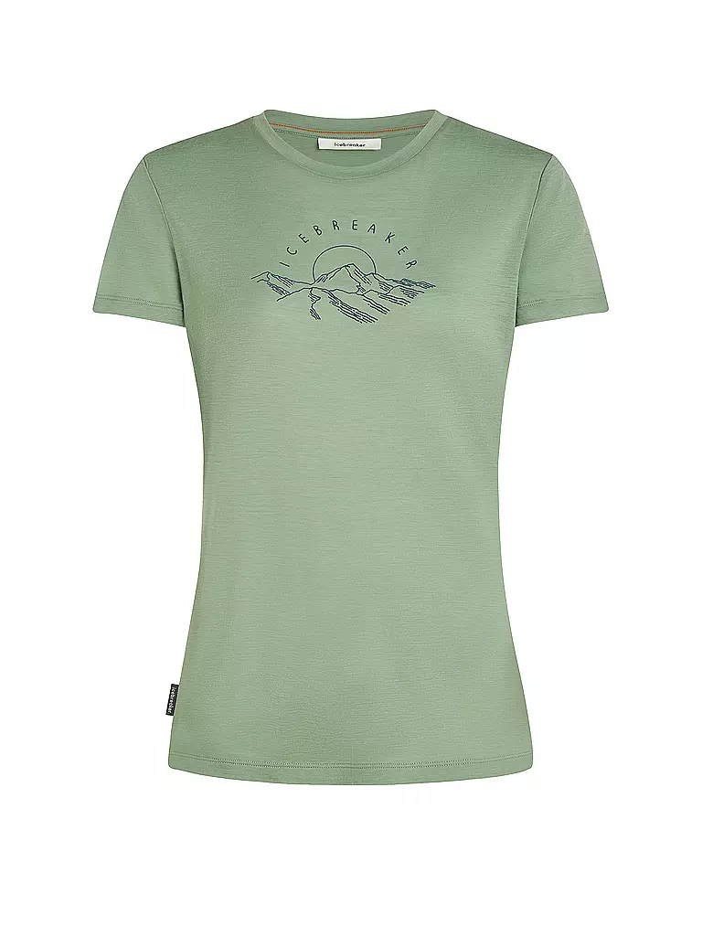 ICEBREAKER | Damen Funktionsshirt Sundrise 150 Tech | hellgrün
