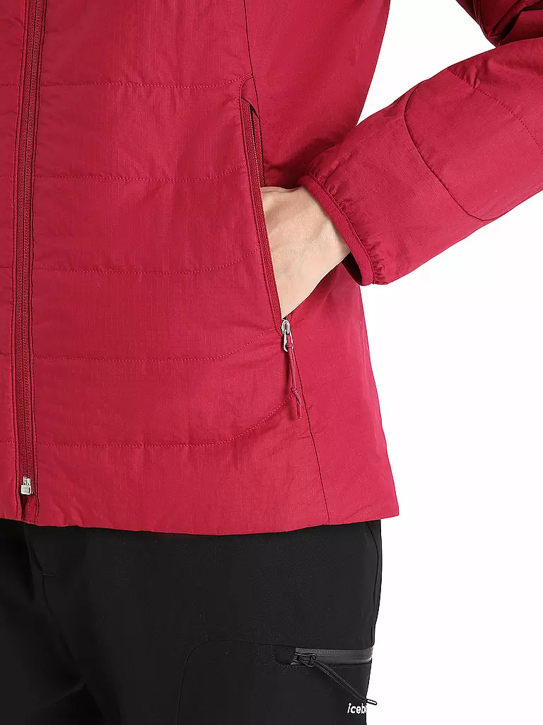 ICEBREAKER | Damen Isojacke MerinoLoft™  | beere