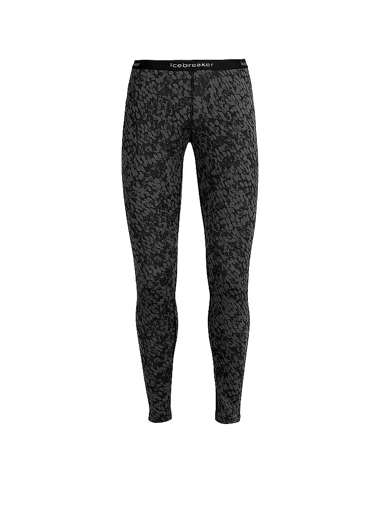 ICEBREAKER | Damen Legging Merino 200 Oasis | schwarz