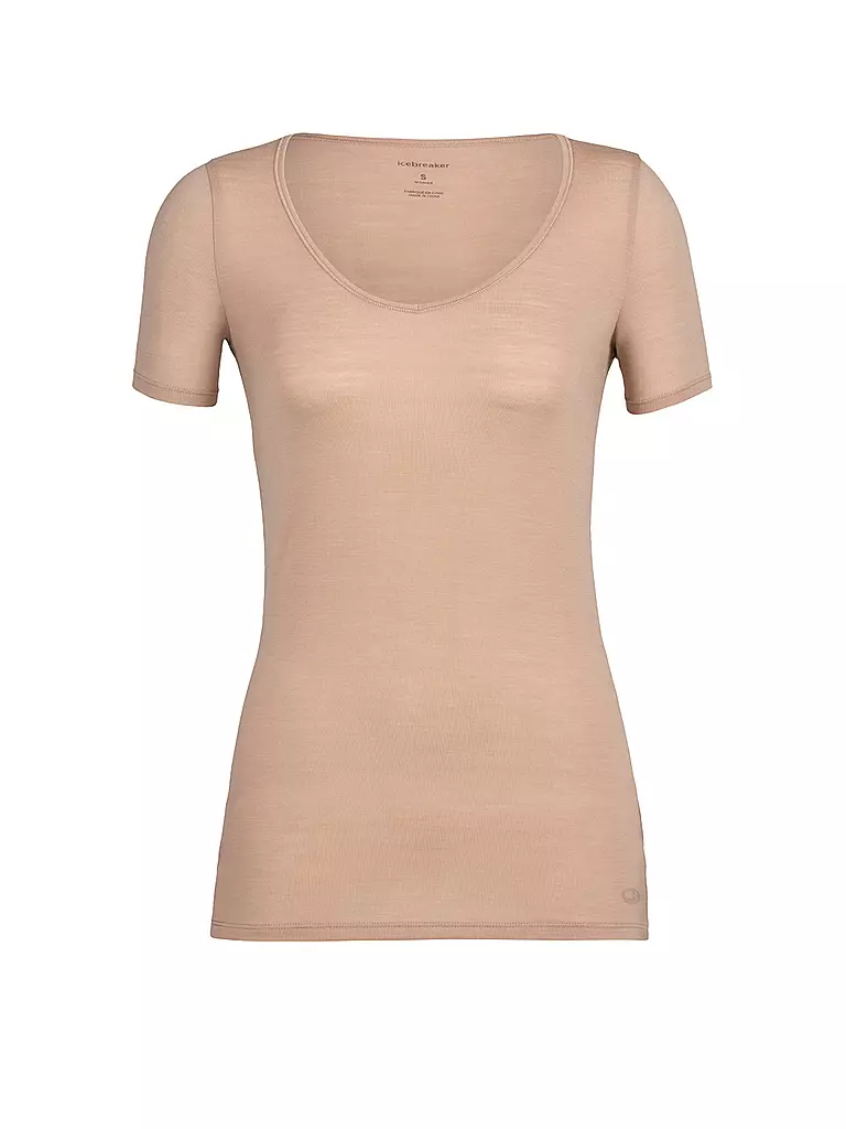 ICEBREAKER | Damen T-Shirt 150 Merino Siren Sweetheart | beige