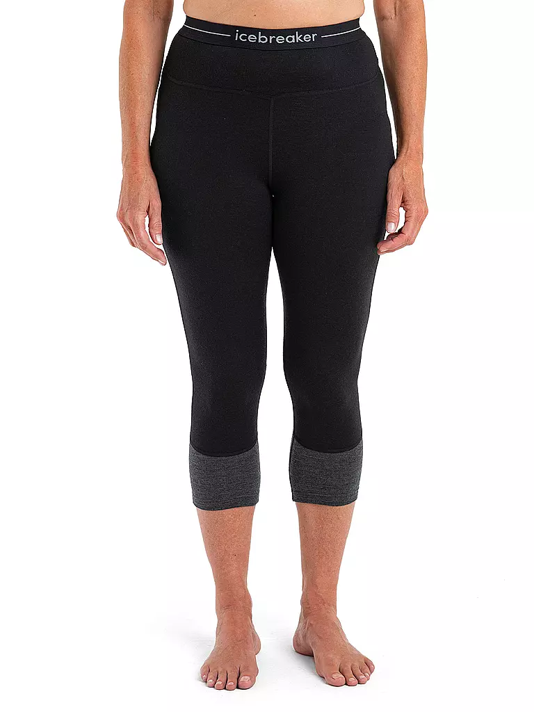 ICEBREAKER | Damen Tight 200 ZoneKnit™ Merino 3/4 | schwarz