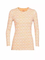 ICEBREAKER | Damen Unterzieh Zipshirt Merino 250 Vertex Alpine Geo | orange
