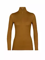 ICEBREAKER | Damen Unterziehshirt 260 Tech Halfzip | camel