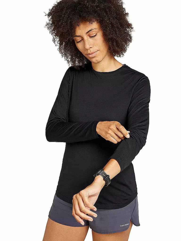 ICEBREAKER | Damen Unterziehshirt Sphere III 125 Cool-Lite | schwarz