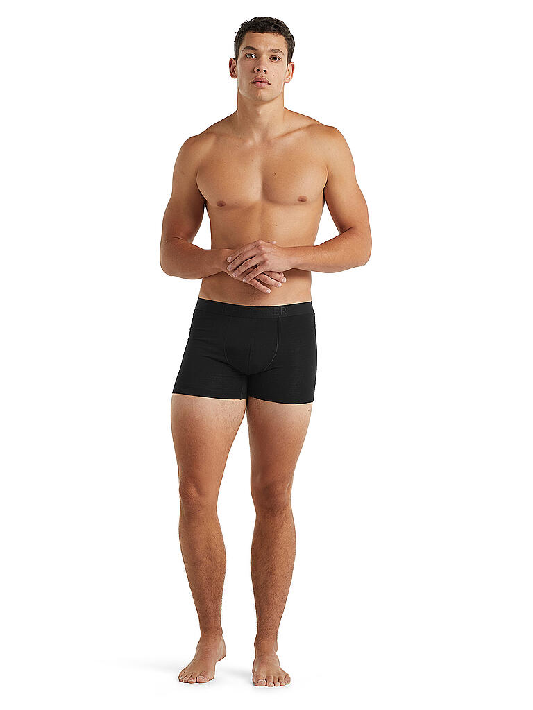 ICEBREAKER | Herren Boxer Cool-Lite™ Merino Anatomica | schwarz