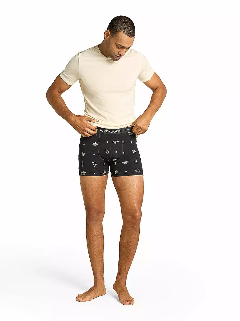 ICEBREAKER | Herren Boxershort Anatomica 150 Explore | schwarz
