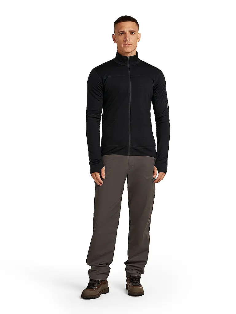 ICEBREAKER | Herren Fleecejacke Real 300 Merino | schwarz