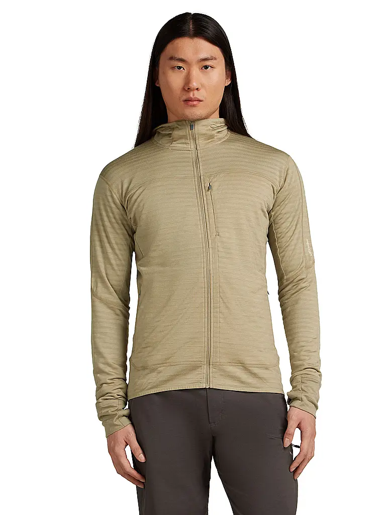 ICEBREAKER | Herren Fleecejacke Real Fleece 300 Merino Hoodie | beige
