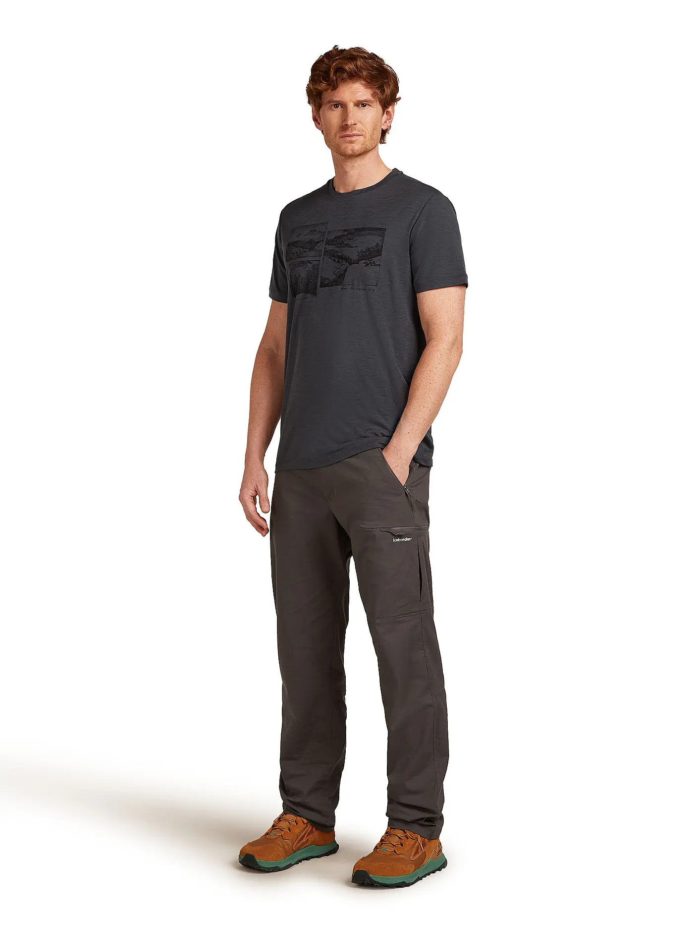 ICEBREAKER | Herren Funktionsshirt Journey 150 Tech | grau