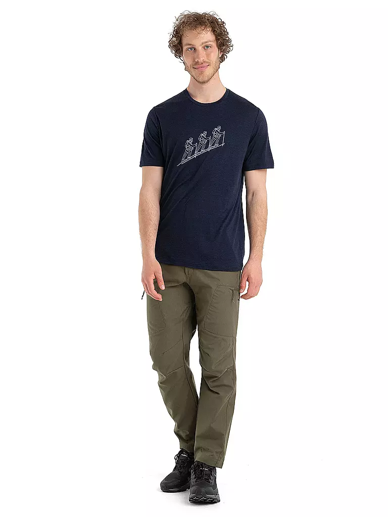 ICEBREAKER | Herren Funktionsshirt Merino 150 Tech Lite II Natural Ski | dunkelblau