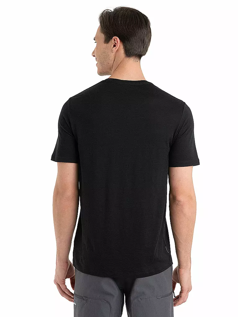 ICEBREAKER | Herren Funktionsshirt Merino Tech Lite II  Ski | schwarz