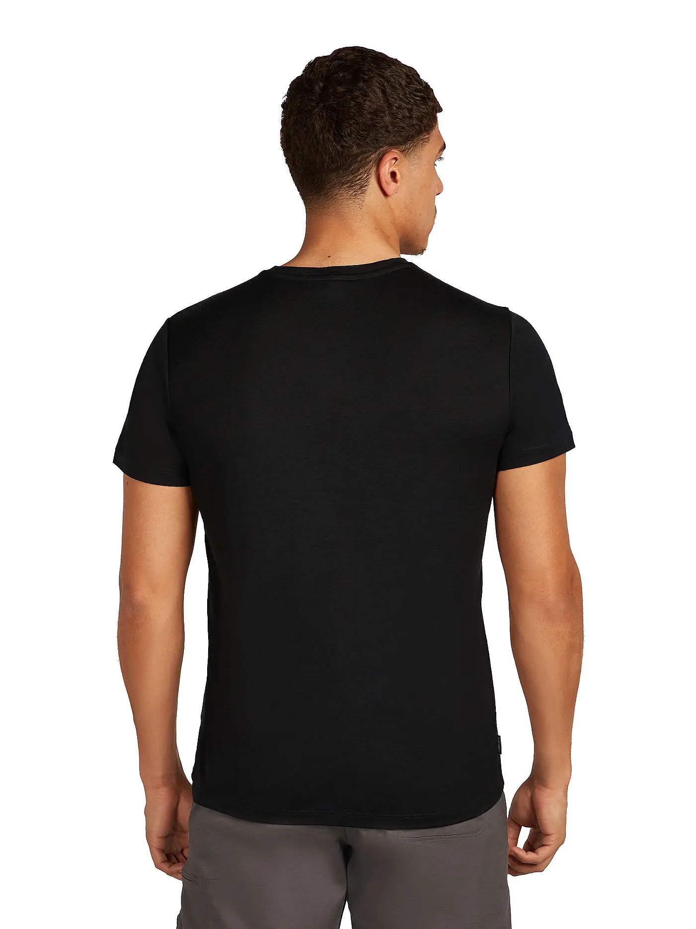 ICEBREAKER | Herren Funktionsshirt Skiing Yeti 150 Merino Druck | schwarz