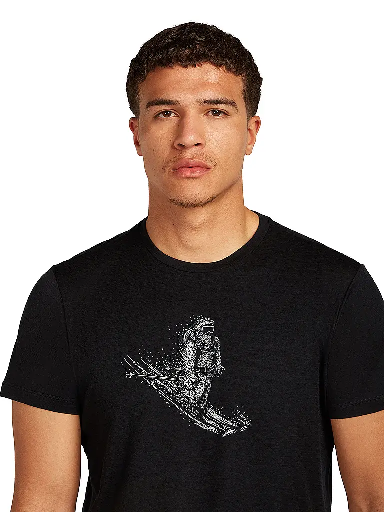 ICEBREAKER | Herren Funktionsshirt Skiing Yeti 150 Merino Druck | 