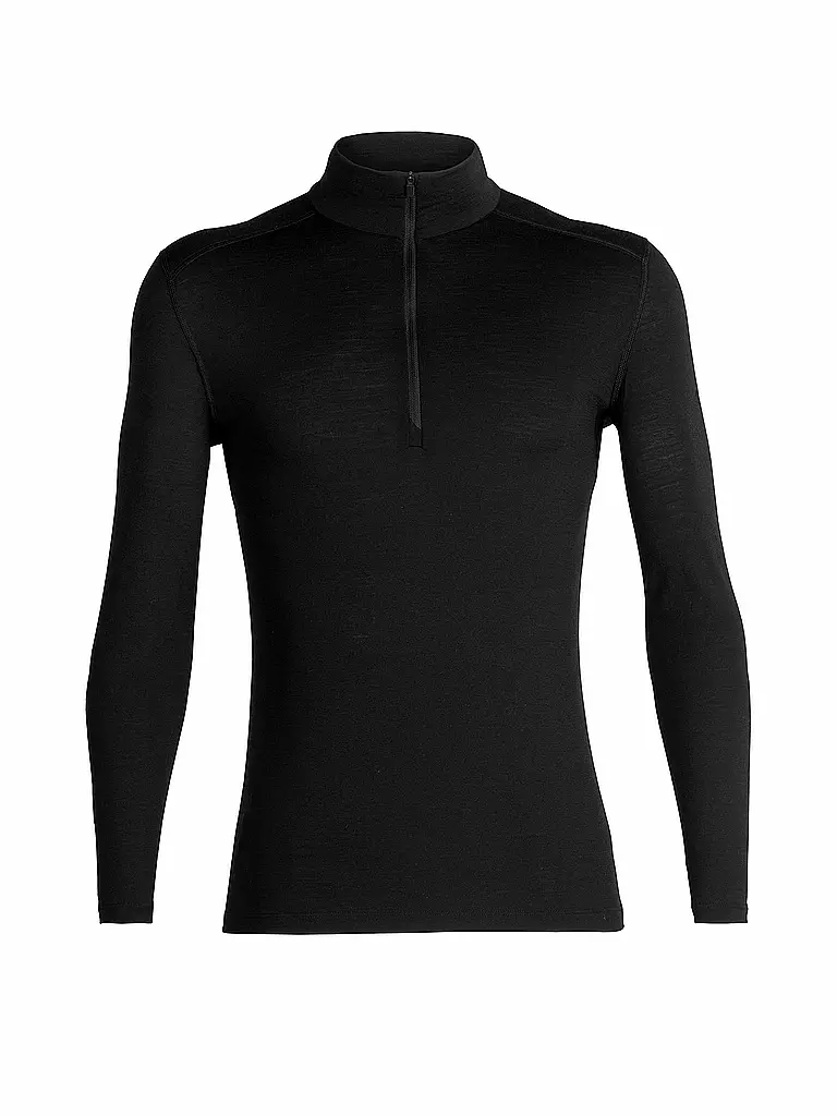 ICEBREAKER | Herren Tourenshirt Merino 200 Oasis LS Half Zip | schwarz