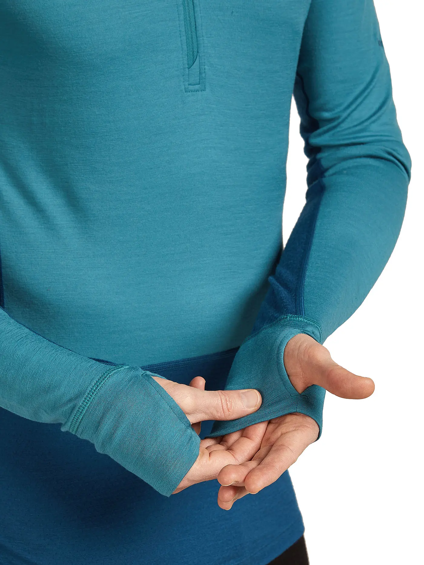 ICEBREAKER | Herren Unterzieh Zipshirt 200 Merino ZoneKnit | petrol