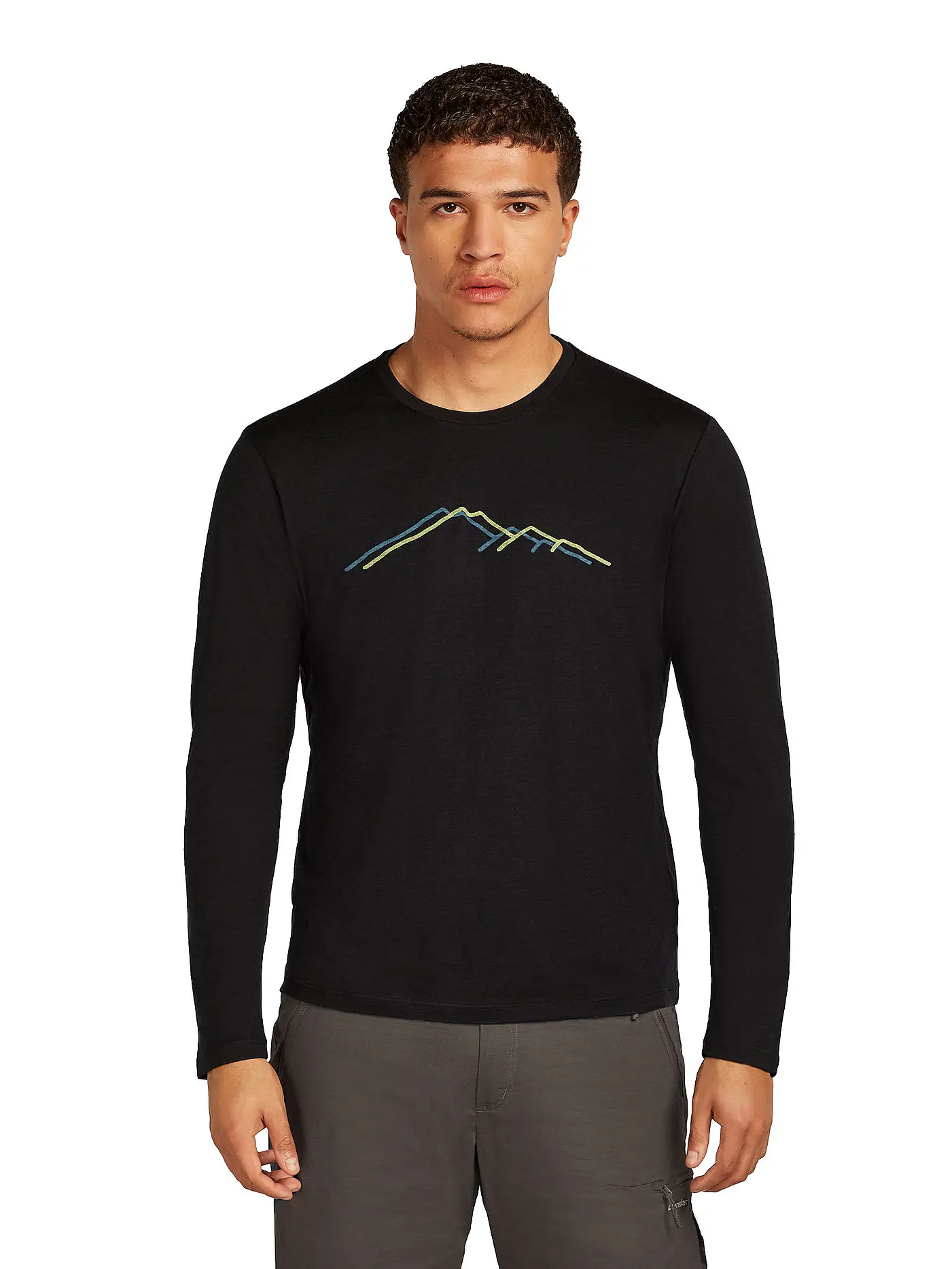 ICEBREAKER | Herren Unterziehshirt Rain Ridge 150 Tech | schwarz