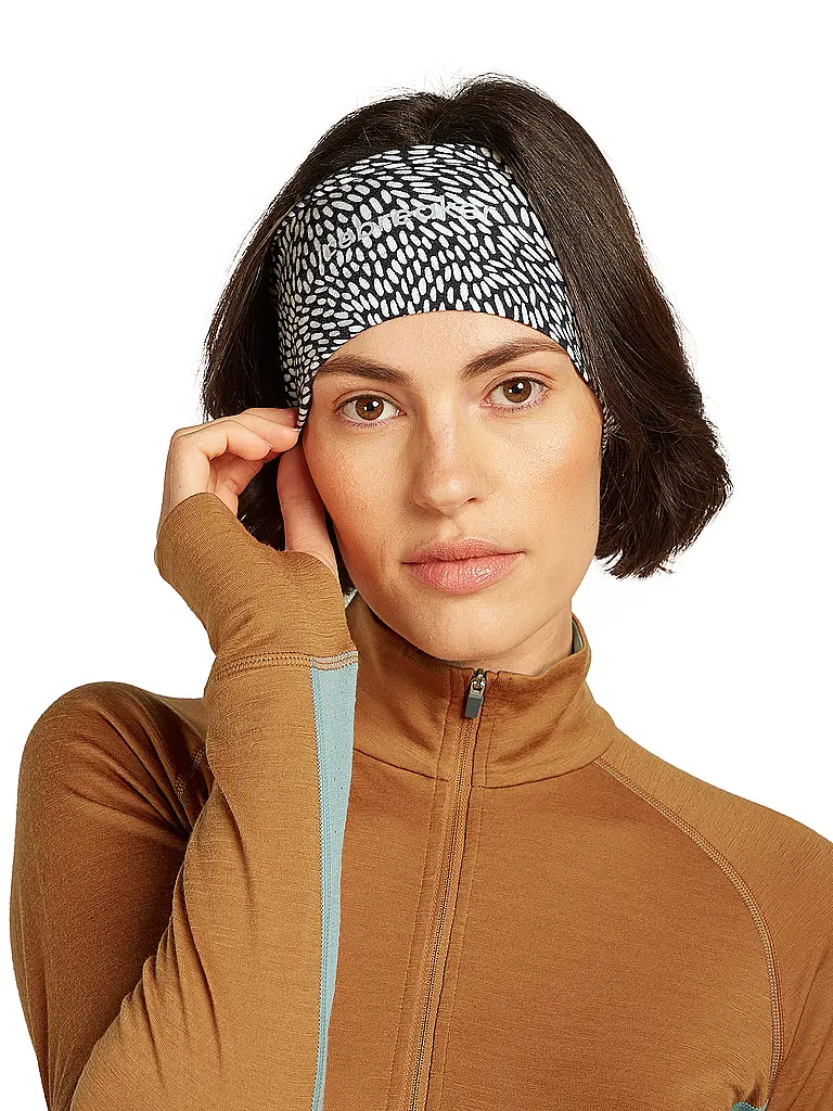 ICEBREAKER | Stirnband Flock 200 Merino Snow | schwarz