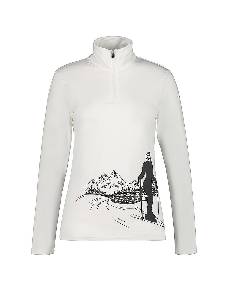 ICEPEAK Damen Unterzieh Zipshirt Ellenton weiss | XL