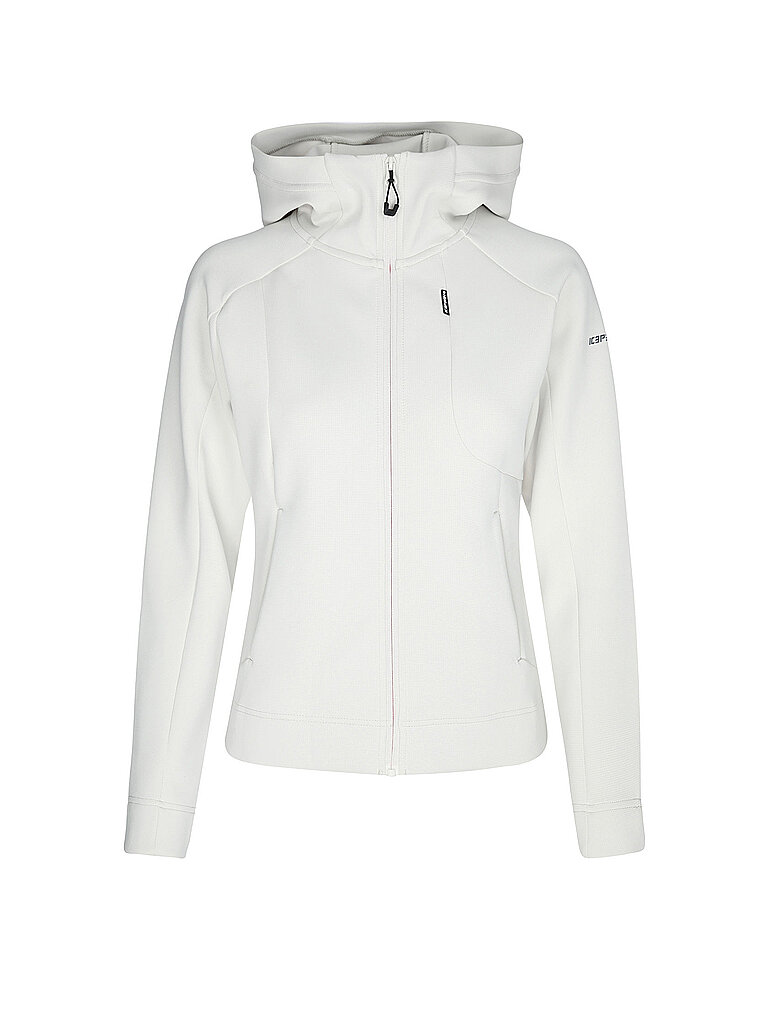 ICEPEAK Damen Fleecejacke Bunnel Hoodie weiss | XXL