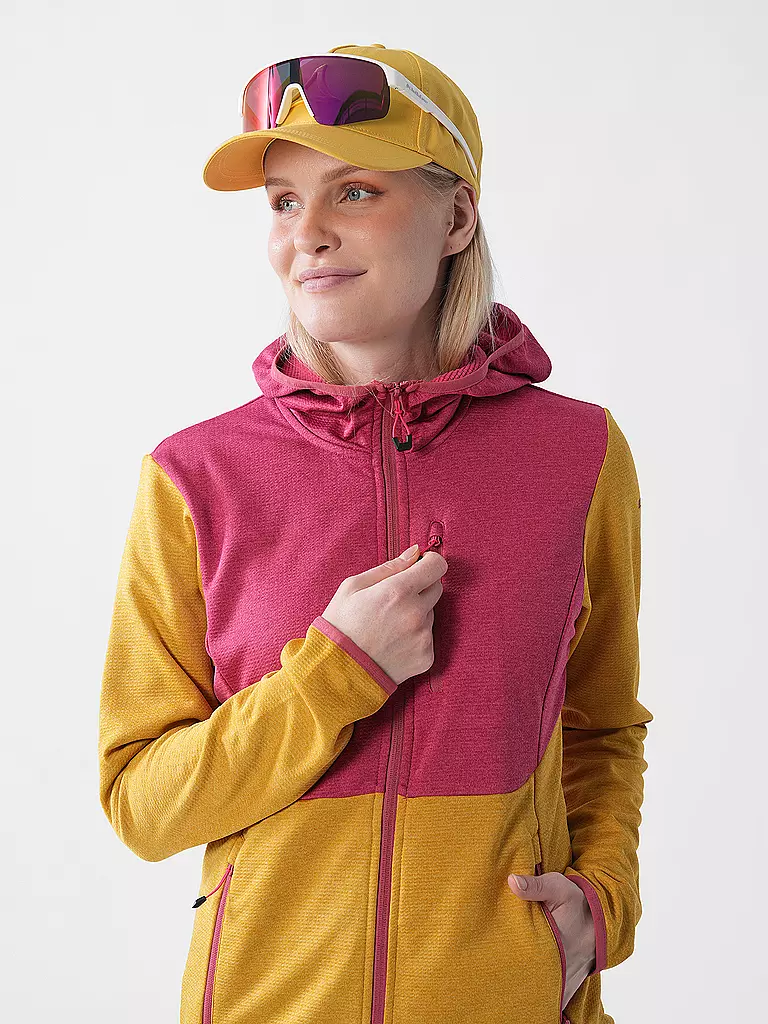 ICEPEAK | Damen Fleecejacke Banks Hoodie | senf