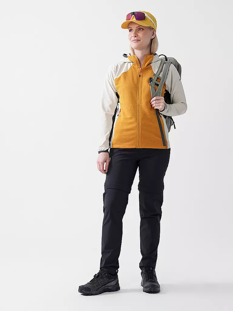ICEPEAK | Damen Fleecejacke Basile Hoodie | senf