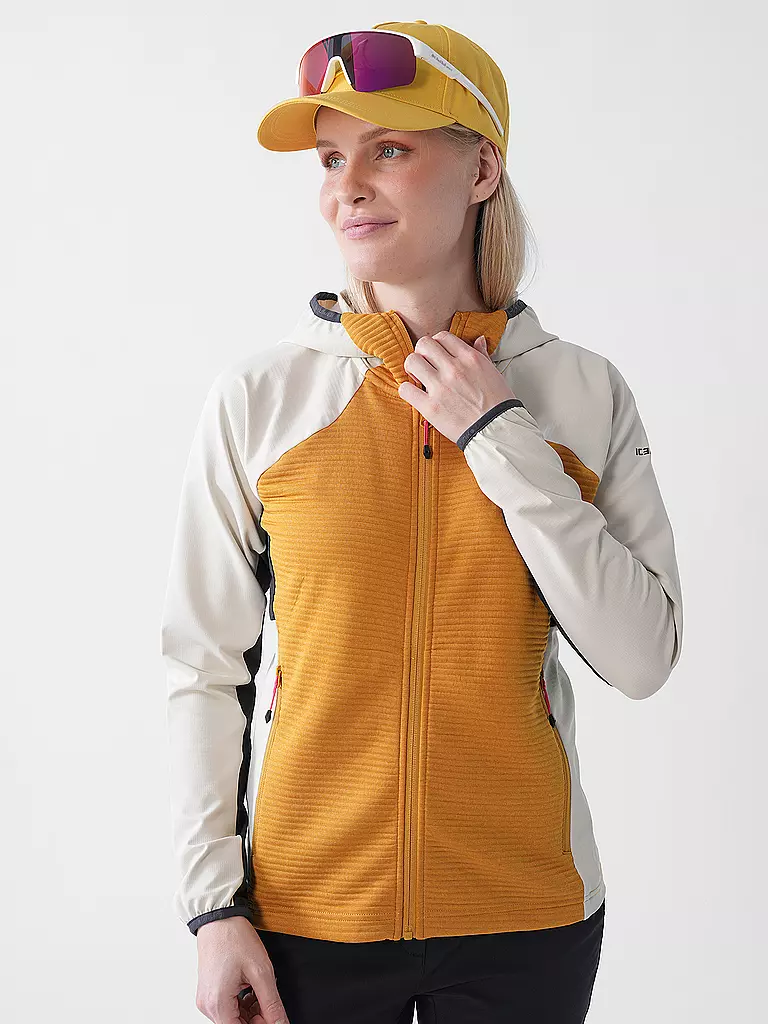ICEPEAK | Damen Fleecejacke Basile Hoodie | hellblau