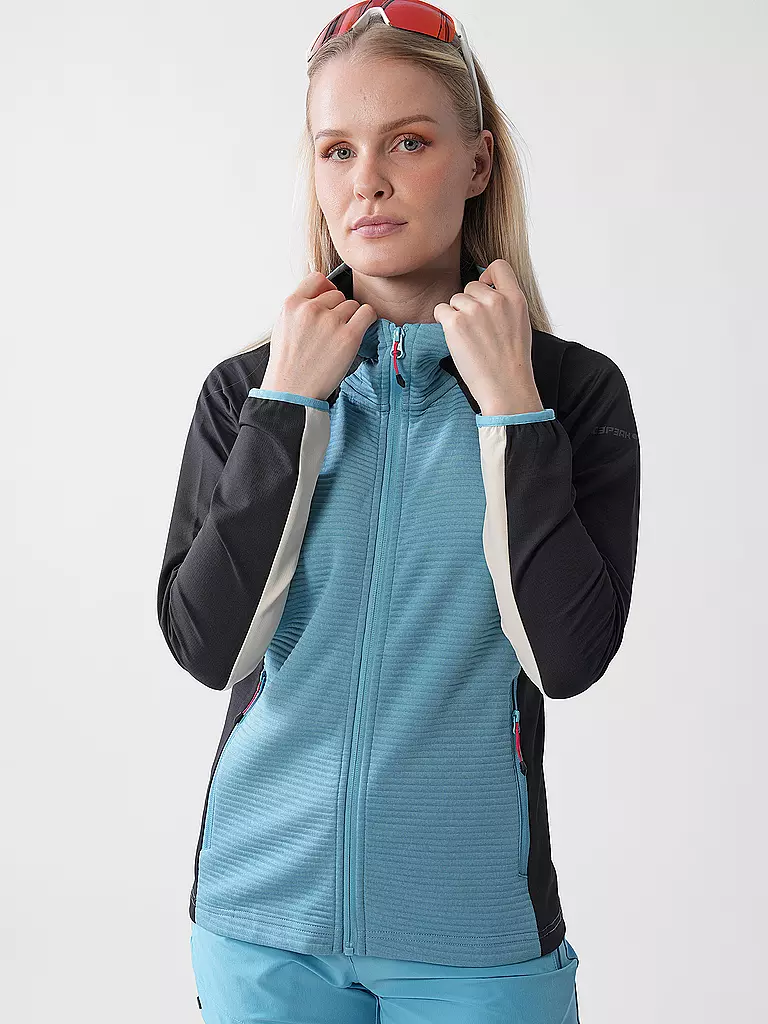 ICEPEAK | Damen Fleecejacke Basile Hoodie | senf