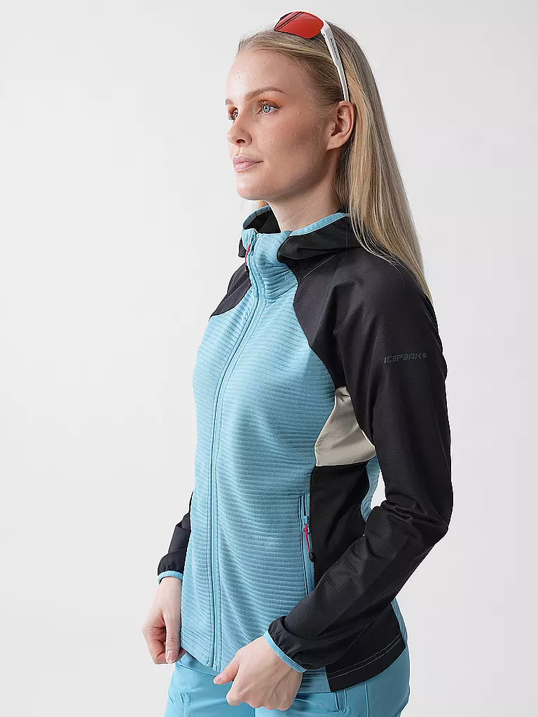 ICEPEAK | Damen Fleecejacke Basile Hoodie | senf