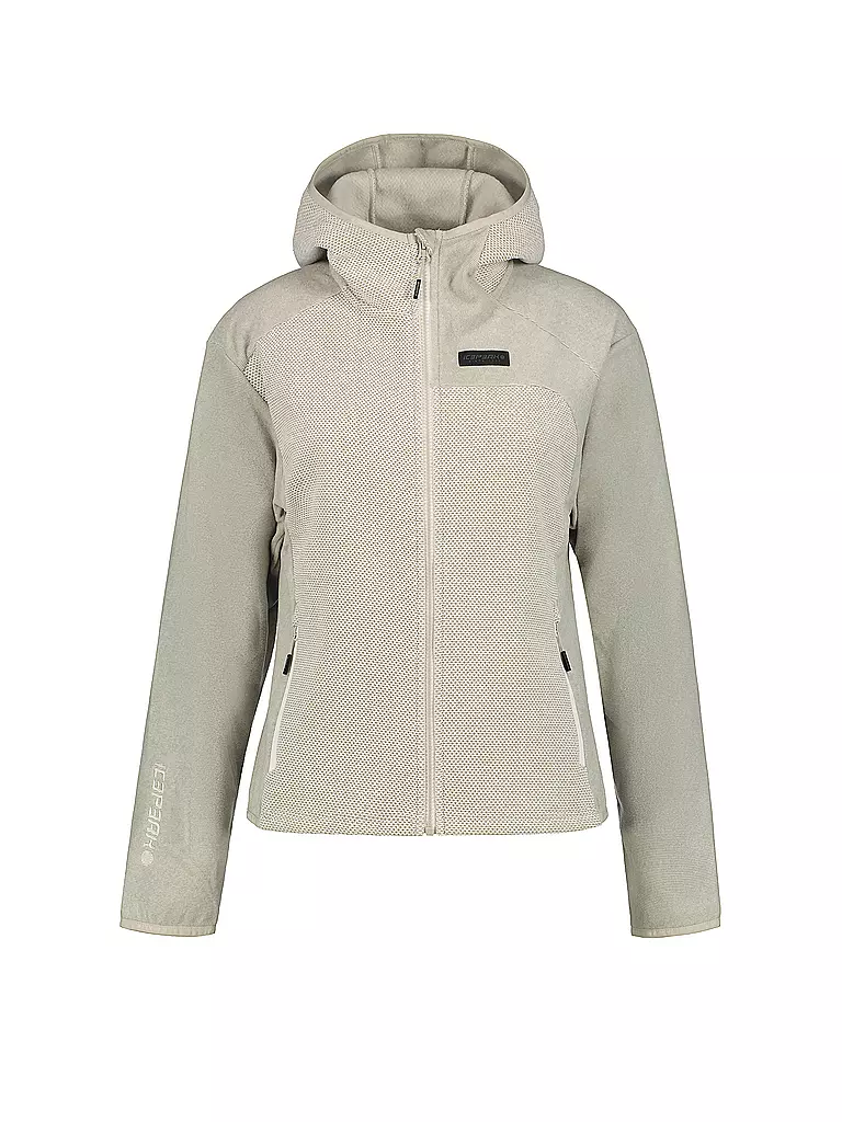 ICEPEAK | Damen Fleecejacke Bradgate Hoodie | beige