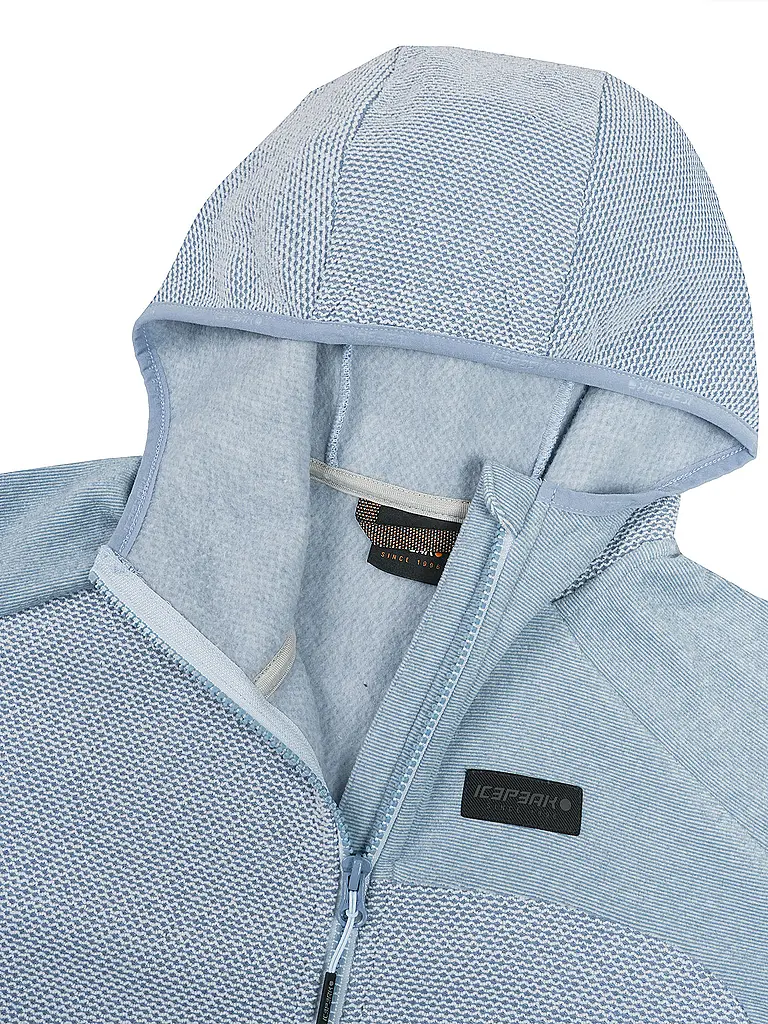 ICEPEAK | Damen Fleecejacke Bradgate Hoodie | hellblau