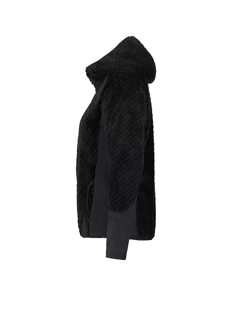 ICEPEAK | Damen Fleecejacke Daisetta Hoodie | schwarz