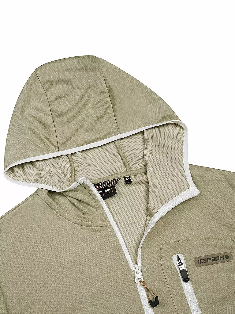 ICEPEAK | Damen Fleecejacke Yanka Hoodie | beige