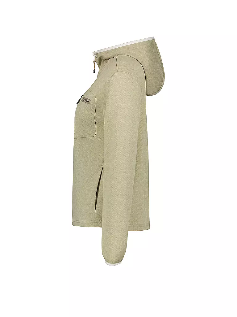 ICEPEAK | Damen Fleecejacke Yanka Hoodie | beige