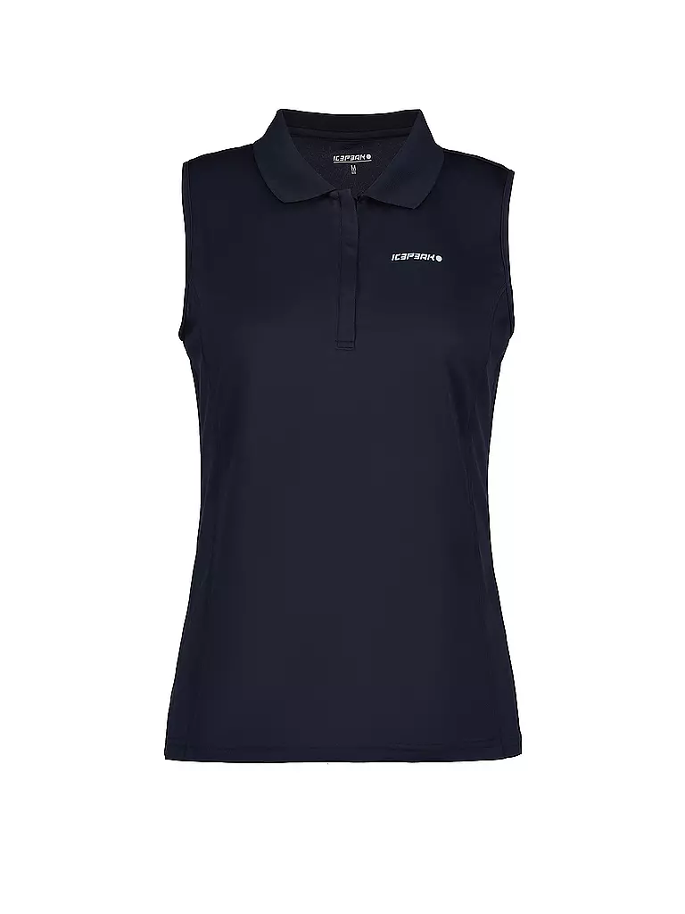 ICEPEAK | Damen Funktionspolo Tank Bazine | dunkelblau