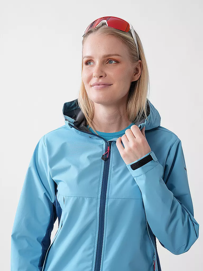 ICEPEAK | Damen Softshell Hybridjacke Bryant Hoodie | hellblau