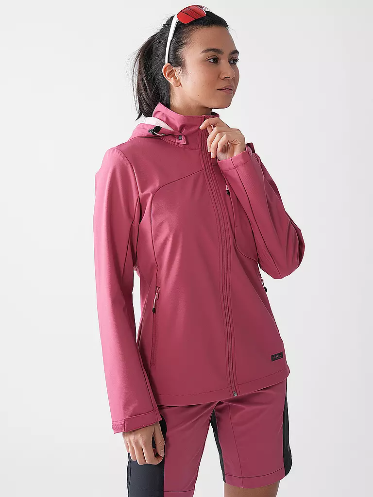 ICEPEAK | Damen Softshelljacke Burnet Hoodie | koralle