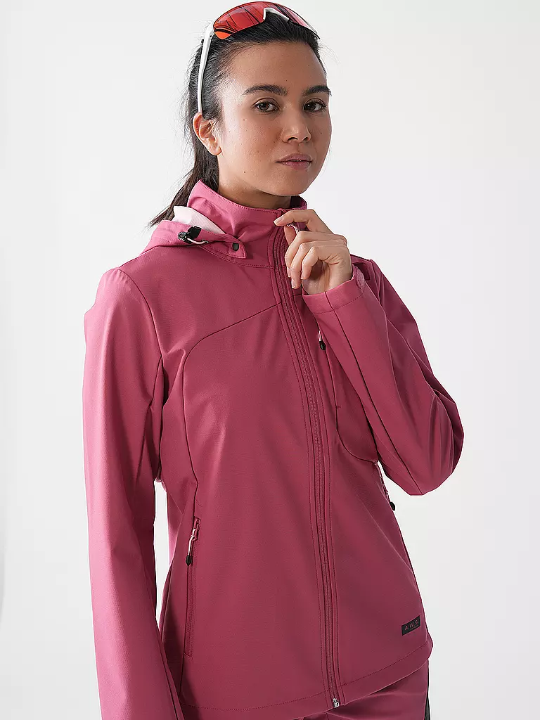 ICEPEAK | Damen Softshelljacke Burnet Hoodie | koralle