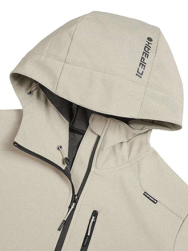 ICEPEAK | Damen Softshelljacke Burnet Hoodie | beige